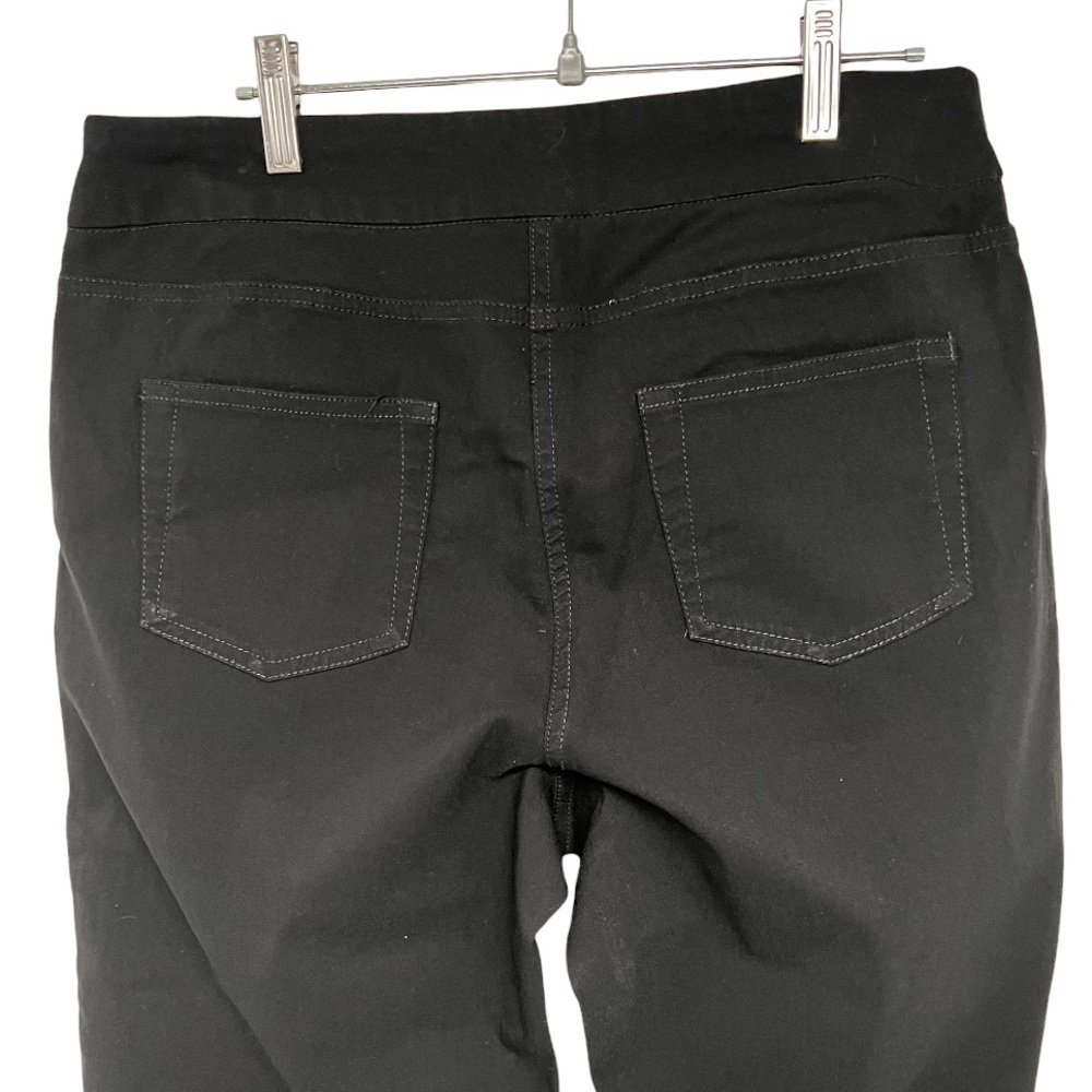 Soft Surroundings Black Stretchy Pull On Cropped Pants - Picture 7 of 11